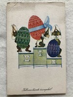 Régi rajzos Húsvéti képeslap - Szilas Győző rajz               -5.