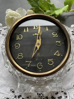 Majak üveg házas kandalló óra, súlyos szovjet retró darab