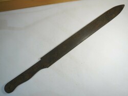 Antik kés tőr kard, vastag pengéjű, 54 cm hosszú kb. 1900-as évek elejéről