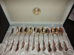 12 silver spoons, 151 gr
