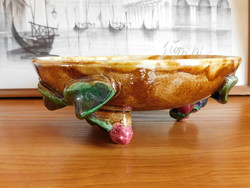 Mürztal majolica bowl standing on cherry legs