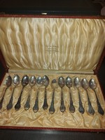 12 silver spoons, 105 gr