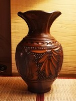 Faragott Korondi kerámia váza