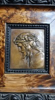 Bronze plaque, depiction of Jesus