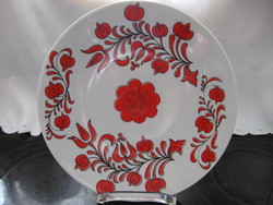 Zsolnay retro tulipános fali tányér