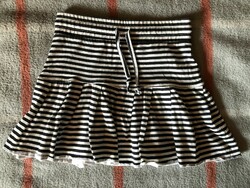 Black and white striped skirt