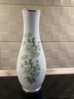 Hollóházi Porcelán Nagy Virágos Váza