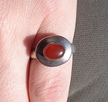 Karneol köves ezüst gyűrű