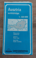 1991. Car map of Austria 1:500,000 - Cartographia Budapest