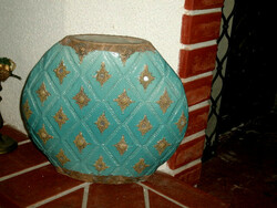 Huge Turquoise Ceramic Floor Vase Vase - 34 cm - Bali Islands