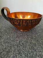 A rare tevan margit bowl with a handle