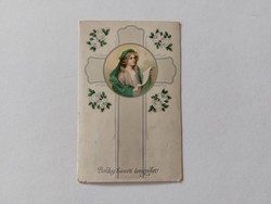 Régi húsvéti képeslap levelezőlap korpusz feszület