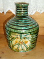 Erzsébet Fórizsné Sarai glazed ceramic vase
