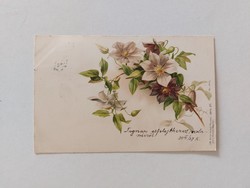 Old postcard 1899 postcard clematis