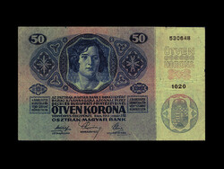 50 Korona - Vienna 1914 January 2. - Without stamp!