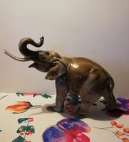 Nagyméretű Royal Dux elefánt  ( 24 x 34 )