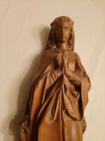 Kézi faragott fa Mária szobor 26 cm