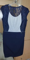 Beautiful casual dress, dark blue, size 46