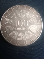Jubileumi ezüst 100 Schilling 1976