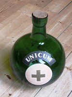 Old 5 liter unicumos bottle with cork stopper