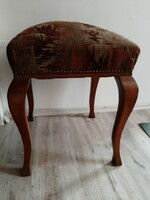 Very nice shaped, comfortable, solid antique pouf seat in good condition