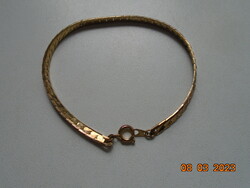 Gold-plated bracelet with tight chain links