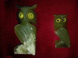 Two owls / onyx / reimagined 14 and 10 cm xx