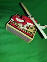 Retro MATCHBOX Mackau Mission Helicopter fém kisautó kicsi méretű játékautó a képek szerint