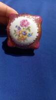 Martinroda mini bonbonier gyűrűtartó virágmintás aranyozott