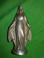 Antik fém házi kicsi oltár szobrocska Mária - Istennek Szentanyja  8 cm a képek szerint