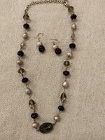 Ezüst nyakék - nyaklánc fülbevalóval (Silpada) (13)