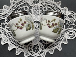 Royal Worcester English porcelain egg cooker in a pair