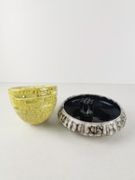 2 old ceramics / retro ikebana vase from Hódmezővásárhely / wall vase / flower pot