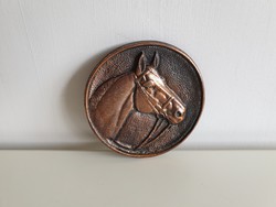 Horse rider metal casting wall ornament