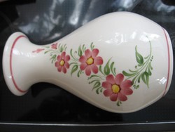 Shabby retro Wechsler majolika váza kézzel festett