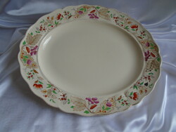 Huge, antique, English faience plate 40.5X34 cm.