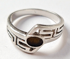 Beautiful pierced silver ring /3/