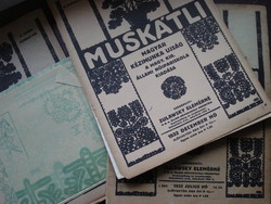 3 db Muskátli 1932-33. 3 melléklettel kézimunka újságok