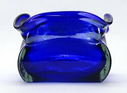 1M186 beautiful Murano blue glass bowl ashtray