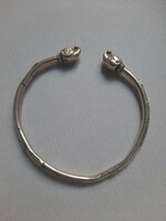 Silver Chinese bracelet with fo dogs