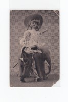 Üdvözlő képeslap mese 1920 M:03 antik játékok (sarok hiány)