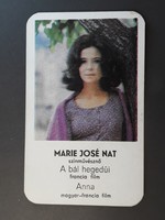 Régi Kártyanaptár 1982 - Maria José Nat felirattal - Retró Naptár