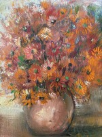 Vladimir aleksandrov (Serbia) floral still life - oil on canvas