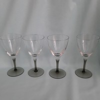 Stemmed, glass wine, champagne glasses (4 pieces)