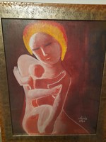 Mother with child. (Marked by Béla Kádár)
