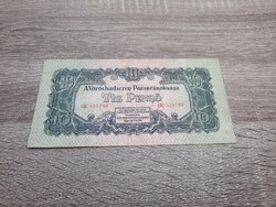 1944 -es Ropogós 10 pengő A Vöröshadsereg Parancsnoksága bankjegy