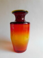 Blenko Glass mid century üvegváza 18.5 cm