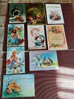 Easter postcards from the past, 9 pieces, worth it together!