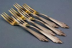 Wmf fächer dessert fork with gold-plated head - 6 pcs