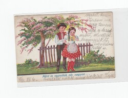 Üdvözlő képeslap gyerek GY:05 népies